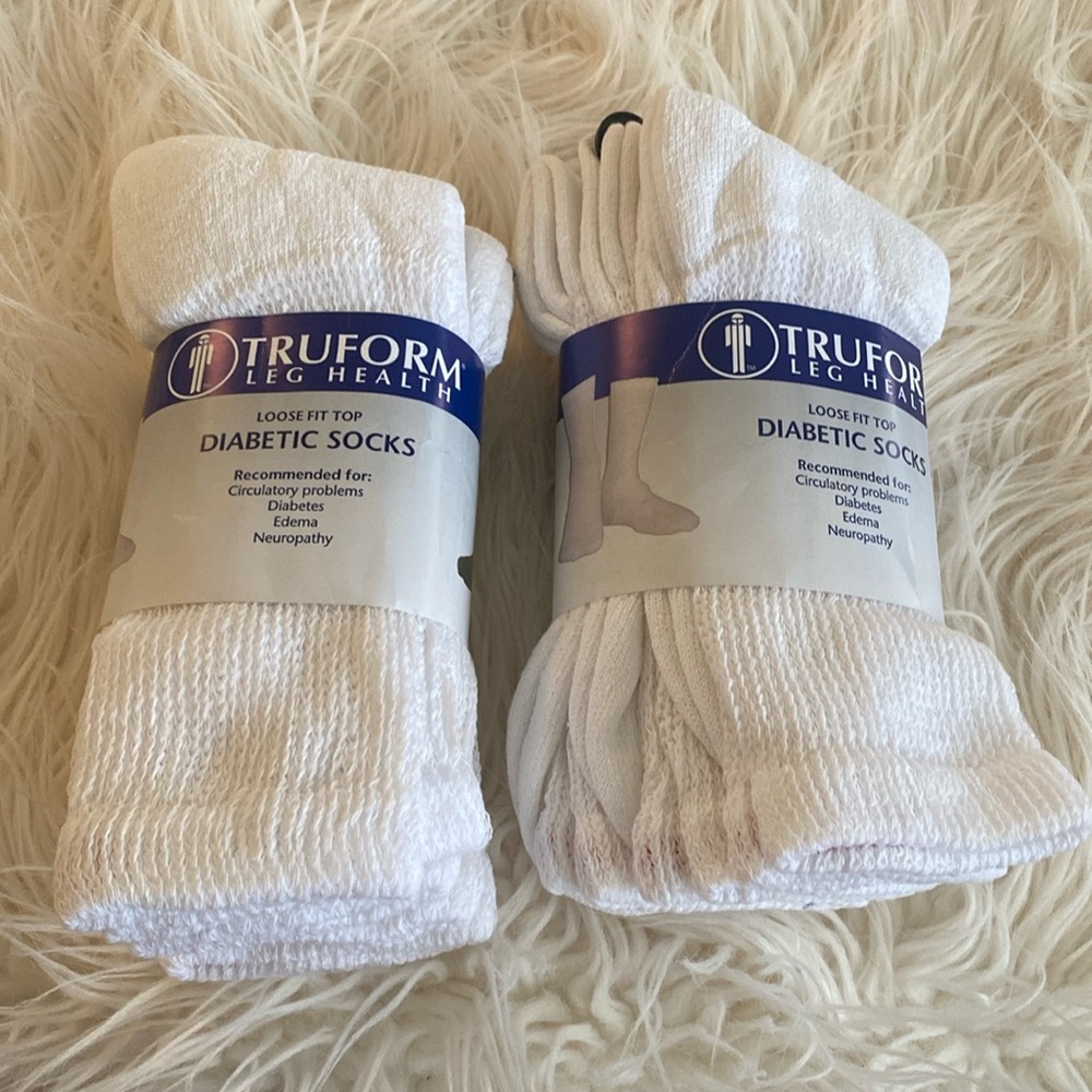 New TRUFORM leg health socks 2pack with 3 pair, (set of 6 pair socks)
